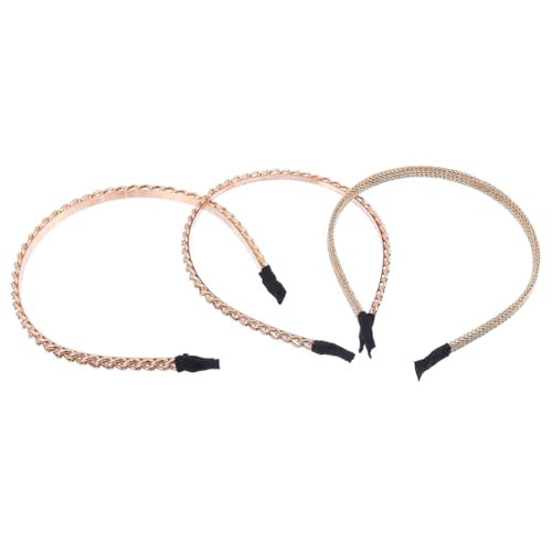 TOYZFRIENDY 3 Stück Teiliges Vintage Haarschmuck Legierungs ketten Eleganter Hochzeit Haarschmuck Modische Party Haarreifen für Damen Vielseitiges Accessoire für Besondere Anlässe von TOYZFRIENDY