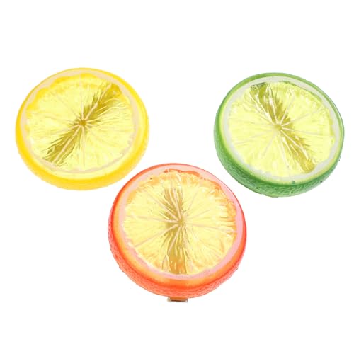 TOYZFRIENDY 3 Stück Teiliges Zitronen Haarspangen Kreative Haarklammern Leicht und Sicher Haltend Niedlicher Haarschmuck für Mädchen für Alltag Party und Geburtstag Farbenfrohe Accessoires von TOYZFRIENDY