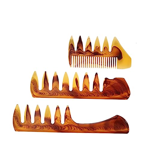TOYZFRIENDY 3stücke Haarkamm Aus Hochwertigem Material Massagekamm Für Männer Gabelkamm Zum Gleichmäßigen Kämmen Von Haarspray Friseurzubehör Tragbar Und Praktisch von TOYZFRIENDY