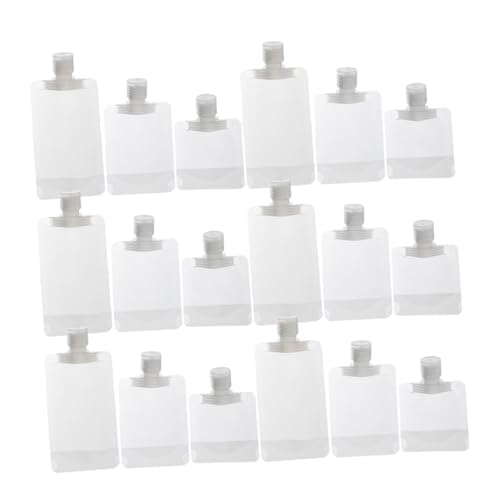 TOYZFRIENDY 30 Stück Teiliges Transparente Reise flüssigkeitsbeutel mit Klappverschluss Auslaufsichere Kosmetik nachfüllbeutel für Shampoo Duschgel Lotion Tragbare Packbeutel für Damen und von TOYZFRIENDY