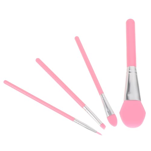 TOYZFRIENDY 4 STÜCKE Silikon Make up Pinsel Flüssige Kosmetik Applikatoren für Frauen Gesichtsmaske Pinsel Geeignet für Foundation Eyeliner Lidschatten und Lippen Profi Beauty Salon Zuhause von TOYZFRIENDY
