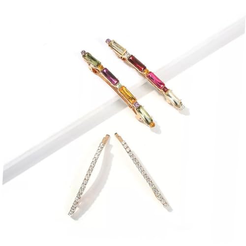 TOYZFRIENDY 4stücke Teiliges Aus Metall-haarspangen Mit Diamant-bling-design Für Frauen Und Mädchen Vielseitig Für Büro Elegante Kleidung Und Alltag Einfach Zu Öffnen Schließen Langlebig Und d von TOYZFRIENDY