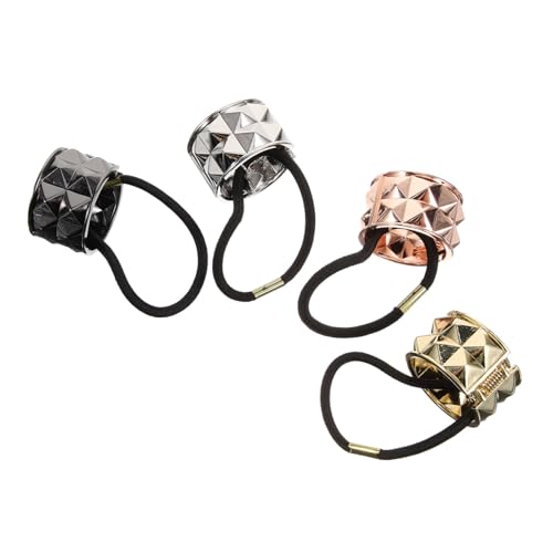 TOYZFRIENDY 4 Stück Teiliges Damen Haarschmuck Ponytail Holder mit Manschette Langlebige Haargummis für Mittellanges Langes Haar Geeignet für Sport Yoga Alltag Modische Pferdeschwanz Halter von TOYZFRIENDY