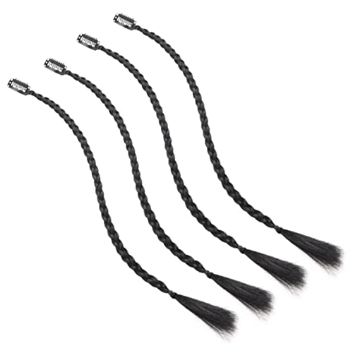 TOYZFRIENDY 4 Stück Teiliges Geflochtenes Haarteil mit Clip Lange Ponytail Extensions für Frauen Natürlich Wirkende Haarverlängerung zum Einfachen Stylen bei Partys Festivals und Cosplay von TOYZFRIENDY