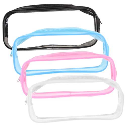 TOYZFRIENDY 4 Stück Teiliges Großes Transparentes Federmäppchen Geräumige Stifttasche mit Reißverschluss Farbige Multifunktionale Schreibwaren Organizer für Schule Büro und Reisen TOYZFRIENDY 4 Stück Teiliges Großes Transparentes Federmäppchen Geräumige Stifttasche mit Reißverschluss Farbige Multifunktionale Schreibwaren Organizer für Schule Büro und Reisen von TOYZFRIENDY