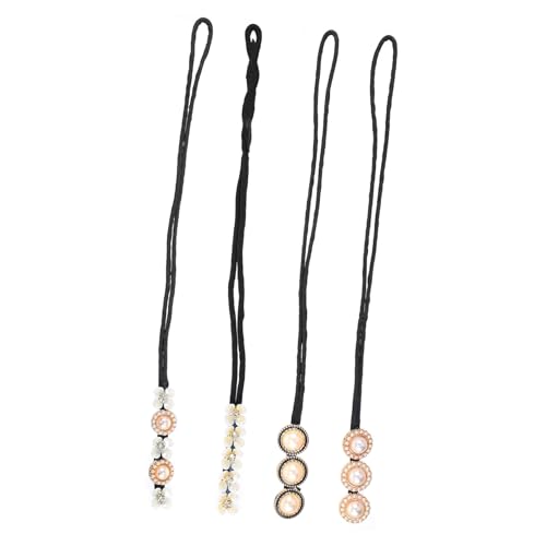 TOYZFRIENDY 4 Stück Teiliges Haar Donut mit Perlenblumen DIY Haarknoten Hilfe Rutschfeste Haarnadeln für Damen und Mädchen Einfacher Haarstyling Helfer für Hochsteckfrisuren von TOYZFRIENDY