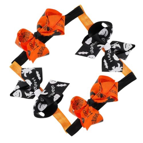 TOYZFRIENDY 4 Stück Teiliges Haarband mit Schleifen in Kreativer Form Atmungsaktiv und Hautfreundlich Dekoratives Stirnband für Junge Mädchen Geeignet für Halloween und Tägliche Nutzung von TOYZFRIENDY