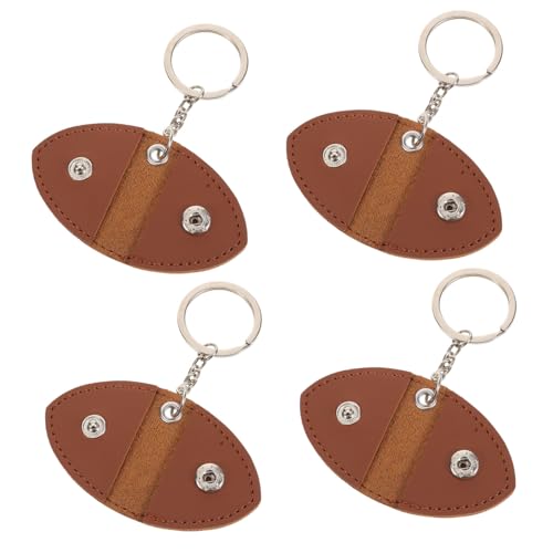 TOYZFRIENDY 4 Stück Teiliges PU Gitarren-plektren-etui Keychain Organizer Rock Style Robustes Schlüsselanhänger für Gitarristen und Ukulele Spieler Langlebiger Schutz von TOYZFRIENDY