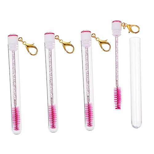 TOYZFRIENDY 4 Stück Teiliges Wimpernbürsten Lange Wimpernbürsten für Mascara und Augenbrauen Tragbare Tube Wiederverwendbar für Anfänger und Tägliches Make up von TOYZFRIENDY