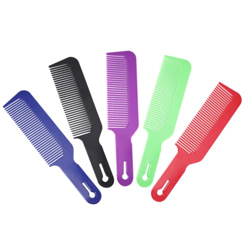 TOYZFRIENDY 5 Stück Professionelle Friseur Kämme für Männer Tragbare Haarschneidekämme Gemischten Farben für Haarschnitt und Styling für Friseursalons und Zuhause von TOYZFRIENDY