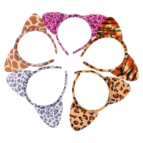 TOYZFRIENDY 5 Stück Teiliges Leopard Tierohren Haarreif Multifunktional und Bequem Geeignet für Erwachsene und Langlebiges Material für Karneval Kostüm und Festivalpartys von TOYZFRIENDY