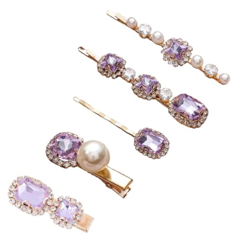 TOYZFRIENDY 5 Stück Teiliges Retro Haarklammern mit Strasssteinen und Perlen Modische Haarklammern Damen zum Fixieren und Stylen Eleganter Haarschmuck für Hochzeit Alltag und Besondere TOYZFRIENDY 5 Stück Teiliges Retro Haarklammern mit Strasssteinen und Perlen Modische Haarklammern Damen zum Fixieren und Stylen Eleganter Haarschmuck für Hochzeit Alltag und Besondere von TOYZFRIENDY