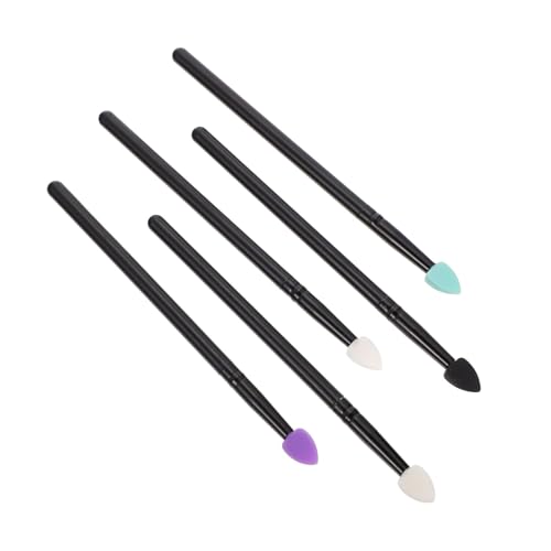 TOYZFRIENDY 5 Stück Teiliges Silikon augen make up pinsel Waschbar Multifunktional für Lidschatten Lippenbalsam Glitzer Tragbar für Präzises Augen Lippen make up von TOYZFRIENDY