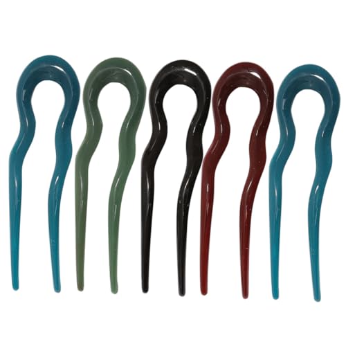 TOYZFRIENDY 5 Stück Teiliges U förmiges Haarnadel Damen Große Retro haarnadeln aus Robustem Material Glatt und Zuverlässig für Dutt Party Alltag und Vielseitiges Haarstyling von TOYZFRIENDY