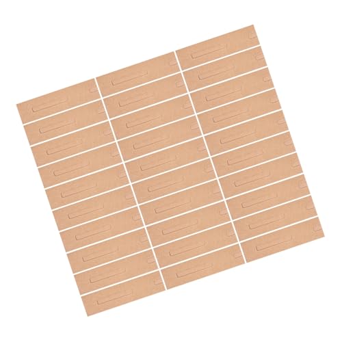 TOYZFRIENDY 50 Stück Kleine Braune Papier stifttaschen mit Sichtfenster Einzelne Stifthüllen aus Kraftpapier Wiederverwendbare Stiftverpackung für Büro und Schule Praktische Federtaschen zum von TOYZFRIENDY