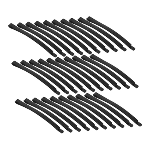 TOYZFRIENDY 50 Stück Metall Haarklammern Schwarz DIY Haarspangen für Damen Mädchen Langlebig Formstabil Einfache Styling Clips Vielseitiges Haarzubehör für Kreative Frisuren von TOYZFRIENDY