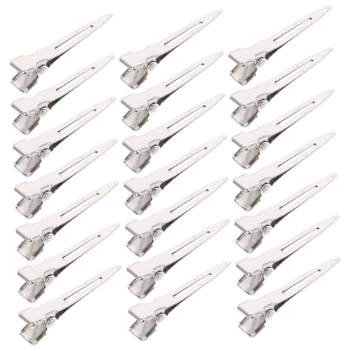 TOYZFRIENDY 50 Stück Teiliges Silberne Entenschnabel Haarklammern aus Metall Langlebige Styling Clips für Frauen Praktische Haarspangen zum Fixieren und Abteilen bei Alltag Party und von TOYZFRIENDY