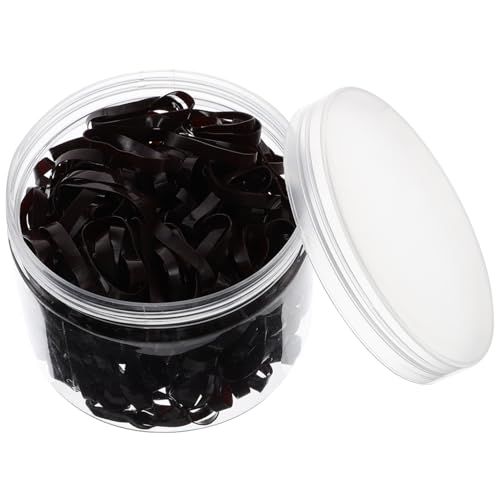 TOYZFRIENDY 500 Stück Haargummis Elastische Haarschlaufen Hohe Dehnbarkeit Strapazierfähig für Flechtfrisuren Alltag und Party Geeignet Kleine Braune Haargummis für Mädchen und Frauen von TOYZFRIENDY