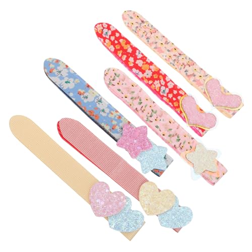 TOYZFRIENDY 6 Stück Glitzernde Haaraufkleber Haarklammern für Damen Rutschfeste Stirnband alternative zum Fixieren von Haarfransen Kurzhaar Haarfransen Schonend und Einfach Anzuwenden von TOYZFRIENDY