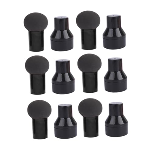 TOYZFRIENDY 6 Stück Pilzform Make up Schwämme mit Griff Trocken Nass Verwendbar Foundation Puff für Gleichmäßiges Auftragen Praktische Puderquaste für Frauen Inklusive Box von TOYZFRIENDY