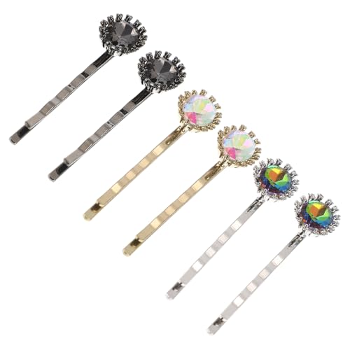 TOYZFRIENDY 6 Stück Teiliges Dekorative Haarklammern mit Zirkonia Leichte Langlebige Haarspangen für Damen und Mädchen Geeignet für Dickes Feines Glattes und Lockiges Haar Eleganter von TOYZFRIENDY
