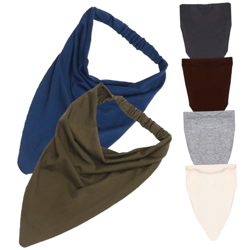 TOYZFRIENDY 6 Stück Teiliges Elastisches Bandana Damen Große Boho Kopftücher Rutschfeste Bequeme Haarbänder in Farben für Frauen und Mädchen Vielseitig Kombinierbar für Alltag und Erholung von TOYZFRIENDY
