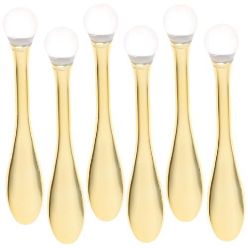 TOYZFRIENDY 6 Stück Teiliges Gesichtsspatel und Massage löffel aus Langlebigem Material für Augencreme und Gesichtsmaske Fördert Durchblutung und Einfache Anwendung für Hautpflege von TOYZFRIENDY
