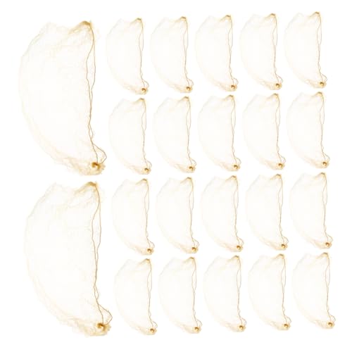 TOYZFRIENDY 60 Stück Goldfarbene Unsichtbare Balletthaarnetze Elastische Haarnetze für Dutt Hochsteckfrisuren Unsichtbares Mesh für Tänzer Frauen und Bühnenauftritte von TOYZFRIENDY