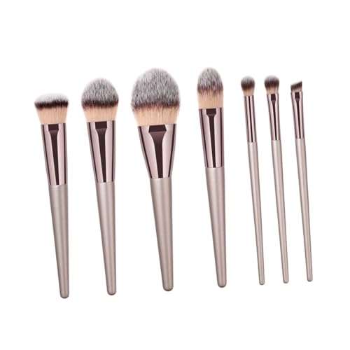 TOYZFRIENDY 7 Stück Hochwertiges Teiliges Augen Make Up Pinsel Set mit Langlebigen Holzgriffen und Weichen Nylonborsten Vielseitig Einsetzbar für Präzises Auftragen von Lidschatten Eyeliner von TOYZFRIENDY