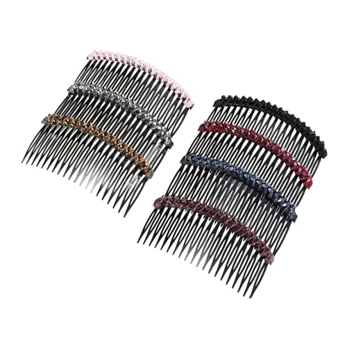 TOYZFRIENDY 7 Stück Teiliges Haarkamm Funkelnden Strasssteinen Robuste Haarklammern für Frauen und Mädchen Eleganter Haarreif für Hochzeit Party Karneval und Festliche Anlässe von TOYZFRIENDY