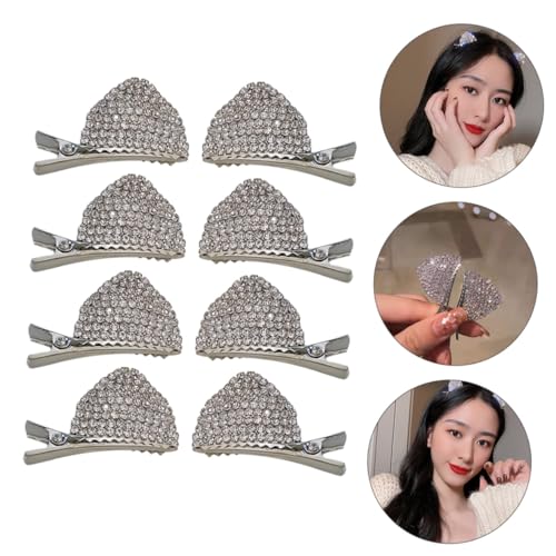 TOYZFRIENDY 8 Stück Haarnadel mit Katzenohren Haarzubehör glitzernde Katzenohr-Haarspangen Kostüm Haarspangen Kleine Katzenhaarnadel Halloween -Haarklammern für Mädchen Legierung Silber TOYZFRIENDY 8 Stück Haarnadel mit Katzenohren Haarzubehör glitzernde Katzenohr-Haarspangen Kostüm Haarspangen Kleine Katzenhaarnadel Halloween -Haarklammern für Mädchen Legierung Silber von TOYZFRIENDY