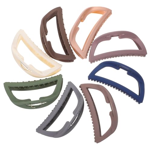 TOYZFRIENDY 8 Stück Teiliges Haarklammer Dickes und Langes Haar Bunte Modische Haarspangen Leichte Haarklammern mit Hohlem Design Vielseitiger Haarschmuck für Frauen und Alltag von TOYZFRIENDY
