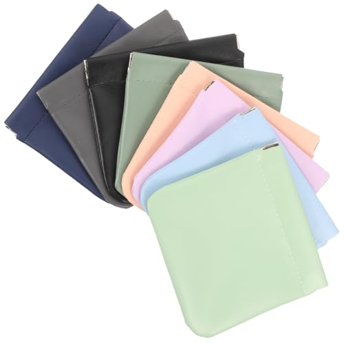 TOYZFRIENDY 8 Stück Teiliges Kosmetiktaschen mit Automatischem Verschluss Tragbarer Lippenstift Organizer aus Langlebigem Pu Material Kompakte Make up Tasche für Reisen Büro und Alltag für von TOYZFRIENDY