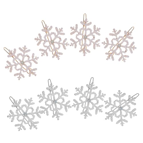 TOYZFRIENDY 8 Stück Teiliges Weihnachts Schneeflocken Haarschmuck aus Langlebigem Material Stilvolle Haarspangen in Gold und Silber Festlicher Haarschmuck für Damen für Alltag Weihnachten und von TOYZFRIENDY