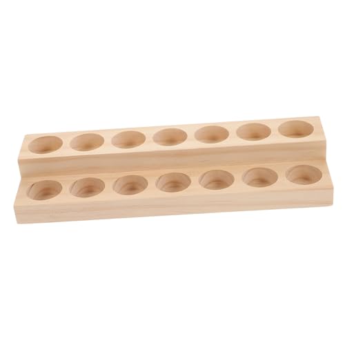 TOYZFRIENDY Ätherisches Öl Aufbewahrungsbox Holzregal mit Fächern Essential Oil Organizer für Flaschen Duftöle und Parfüms Praktischer Display Ständer für Zuhause und Salon von TOYZFRIENDY