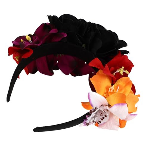 TOYZFRIENDY Blumen Haarband mit Rosenmotiv Flexibel und Bequem Modisches Stirnband für Party und Cosplay Geeignet für Damen und Mädchen Farblich Sortiert Langlebiges Material von TOYZFRIENDY