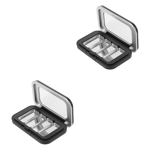 TOYZFRIENDY 2sätze Kleine Leere Lidschatten-paletten Mit Magnetverschluss Kosmetikbehälter Für Blush Lidschatten Und Lippenstift Tragbar Für Unterwegs Für Makeup- von TOYZFRIENDY