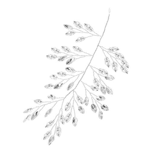 TOYZFRIENDY Braut Haarkette mit Rhinestones Eleganter Haarschmuck für Hochzeiten und Besondere Anlässe Leicht und für Bräute und Brautjungfern von TOYZFRIENDY