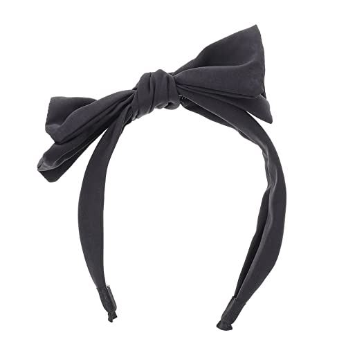 TOYZFRIENDY Breiter Damen Haarreif mit Großer Schleife Doppellagiges Rutsch Stirnband aus Hochwertigem Modischer Kopfschmuck für Party Kostüm und Festliche Anlässe von TOYZFRIENDY