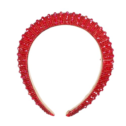 TOYZFRIENDY Breites Funkelndes Haarband Damen Strass Haarschmuck Handgefertigtes Braut Stirnband Für Hochzeit Party Und Festliche Anlässe von TOYZFRIENDY