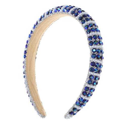 TOYZFRIENDY Breites Haarband Damen mit Strahlenden Strasssteinen Gepolstert und Langlebig Modisches Stirnband für Mädchen und Frauen Geeignet für Partys Festivals Strand und Alltag Leicht und von TOYZFRIENDY