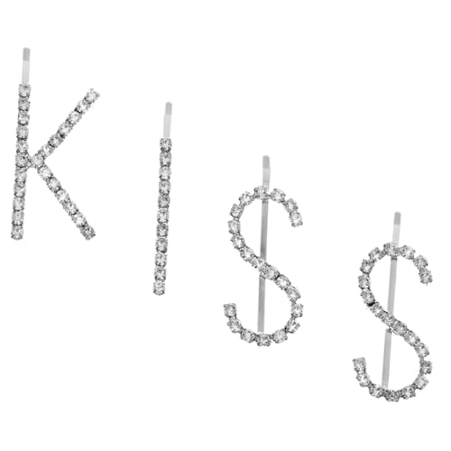TOYZFRIENDY Buchstaben Haarklammern mit Strasssteinen Glitzernde Haarspangen aus Langlebiger Legierung Dekorativer Haarschmuck für Mädchen und Frauen Geeignet für Alltag Schule Festtage und TOYZFRIENDY Buchstaben Haarklammern mit Strasssteinen Glitzernde Haarspangen aus Langlebiger Legierung Dekorativer Haarschmuck für Mädchen und Frauen Geeignet für Alltag Schule Festtage und von TOYZFRIENDY