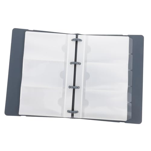 TOYZFRIENDY Business Cards Box Karten Visitenkartenmappe mit Transparenten Fächern Tragbar Leicht Einfach zu Organisieren für Büro und Alltag Blau von TOYZFRIENDY