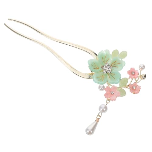 TOYZFRIENDY Chinesischer Haarschmuck Haarnadel mit Glasiertem Blumenmotiv Langlebiger Haarnadelstab für Damen Eleganter Haarkamm für Hochzeiten Bälle und Hanfu Handgefertigter Haarstab in von TOYZFRIENDY