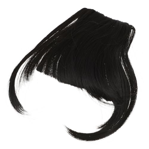 TOYZFRIENDY Clip in Bangs mit Schläfen Haarteil aus Hochwertigem Hitzefasermaterial Natürlich Wirkender Stirnfransen Ersatz für Frauen Bequem und Langlebig für Alltag und Party Geeignet von TOYZFRIENDY