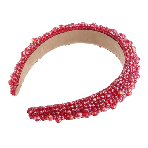 TOYZFRIENDY Damen Haarband aus Handgefertigten Kristallperlen Modischer Haarschmuck für Hochzeit und Fest Komfortabel und Chic Perfektes für Frauen und Gäste von TOYZFRIENDY