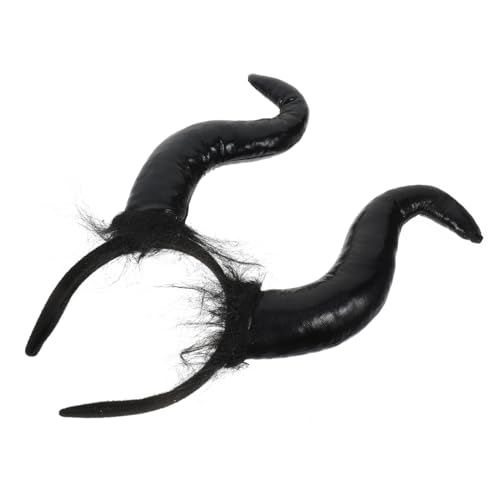 TOYZFRIENDY Devil Horn Headband aus Leichtem Passend Bequemes Stirnband für Halloween Karneval Cosplay und Party Langlebiger Kopfschmuck mit Schwarzem Ox Horn Design von TOYZFRIENDY