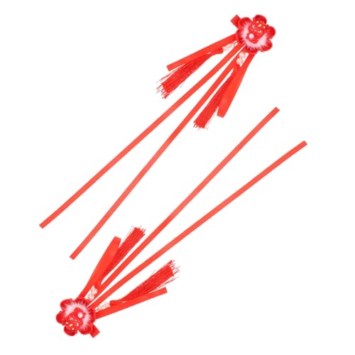 TOYZFRIENDY Dragon Quasten Haarklammern für Damen Chinesisches Neujahrs haarzubehör Leichte Wiederverwendbare Haarspangen mit Blumen Drachenmotiv Geeignet für Hochzeit Fest und Alltag von TOYZFRIENDY
