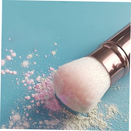 TOYZFRIENDY Einziehbarer Weicher Mini Puderpinsel mit Synthetischen Fasern Kompakt und Leicht für Professionelles Make Up Blush und Foundation Praktische Kosmetikbürste für Frauen und Reisen von TOYZFRIENDY