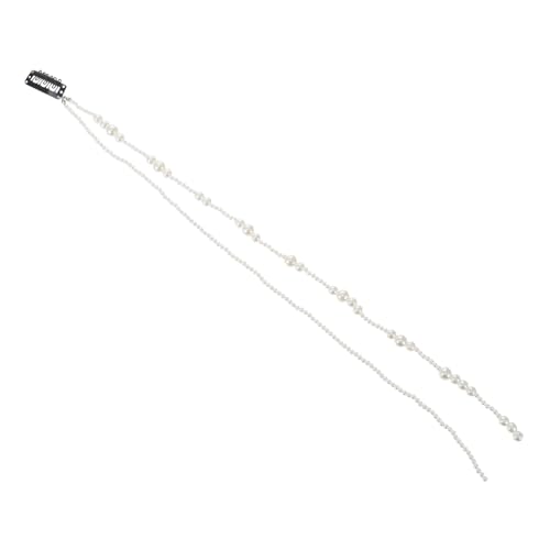 TOYZFRIENDY Elegante Perlen haarspange mit Modischer Ketten quaste Leichter Haarschmuck für Damen Vielseitig für Zöpfe Pferdeschwanz und Unordentliche Flechtfrisuren Geeignet von TOYZFRIENDY
